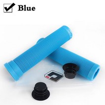 자전거부품 ODI 자전거 핸들 소프트 실리콘 MTB 커프스 22.2mm 산악 자전거 그립 바 엔드 플러그가 있는, 15 Model 3-Blue