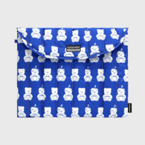 어프어프 LITTLE FACO PATTERN-BLUE(노트북 패딩파우치)