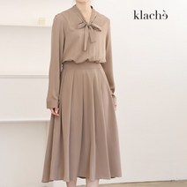 클라셰 KLACHE 77까지 로맨틱타이플리츠원피스 CB2FOP062A