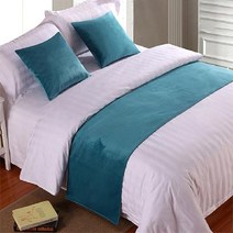 유럽 스타일 럭셔리 벨벳 침대 2 개 콘솔 데코 주방소품 테이블, 50x210cm Bed Runner, 17