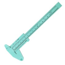 디지털 버니어 캘리퍼스 두께측정 0-150mm ABS 플라스틱 버니어 캘리퍼스 내부 및 외부 직경 측정 도구 구경 눈금자 Trammel, 05 Green