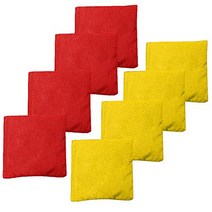 Play Platoon Weather Resistant Cornhole Bean Bags Set of 8 - Red Yellow, 1