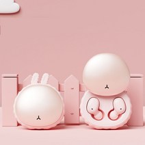 베이리인스 귀여운 블루투스5.1 이어폰 여성이어폰, 핑크1개