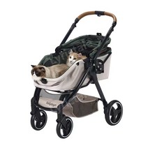 리릭테일 강아지유모차 퍼피웨건 양대면 반려동물, 그린