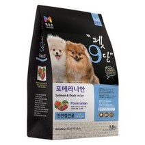 목우촌 전연령용 오리 펫9단 포메라이안 전용사료, 1.8kg, 1개