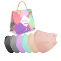 데니벨 새부리형 컬러 2D 마스크 체인손잡이 도트백 6색혼합30매, 1개