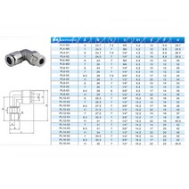 유압 프레스 압착기 자키 M5 M6 1/8 quot1/4quot 3/8 BSPT Male Elbow 공압 304 스테인레스 맞춤 퀵 커넥터, 03 8mm_06 1/4