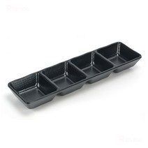 멜라민 4칸 종지 소스 반찬 나눔 접시 26.4x7.3cm 6호, 1, 1