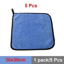 손세차세차용 초극세사 세탁 타월 30x30 40 60CM 후 물기 제거 이물질 청소 물 흡수 섬세한 블루, 02 30x30x5pcs_01 초극세사
