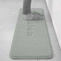 [(주)트리 인천가정지사]키친 극세사 메모리폼 발매트(민트그레