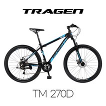 트라젠 TM270D 27.5인치 21단 알루미늄 MTB자전거, 미조립, 블랙/레드