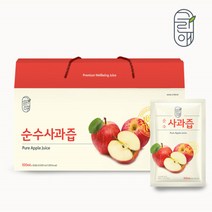 생 사과즙 사과 쥬스 착즙 주스 아침 어린이 유아 임산부 애플쥬스 생과일 주스 사과원액 파우치 건강즙, 30팩(16200003), 100ml