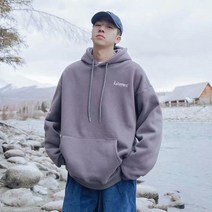 레터링 기모후드티 캐줄얼티셔츠 간절기자켓