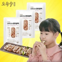 TV홈쇼핑 오숙수 하루견과 현미찰떡 아침대용 영양간식 현미 찰바, 3팩(30개)