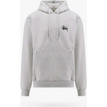 스투시 (당일) 24SS 베이직 로고 그레이 후드 1925000 ASHHEATHER