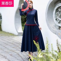 여자 생활한복 원피스 면 상하의세트 린넨 퓨전 삼베 개량 여성 소재 마 여름