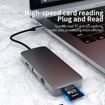 C타입 도킹 스테이션 분배기 다기능 USB 허브 포트 멀티 어댑터 OTG, 02 4 in  1  type c port
