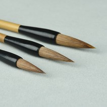 서예붓세트 초보 붓글씨 첫걸음 필방 3pcs 중국어 쓰기 브러시 펜 족제비 머리 후크, 없음