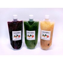 주지표 100%원액 과채주스 3종 맛보기, 3팩, 220ml