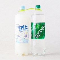 [메가마트]롯데칠성 칠성사이다+밀키스 1.5L*2개, 1개