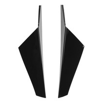 스포일러 아우디a6 아반떼n 제네시스쿠페 벨로스터 브라부스 에어덕트 스팅어 g30 pair for vw golf 8 mk8 mk viii 2020-2021 리어 윈도우 사이드, 광택 블랙