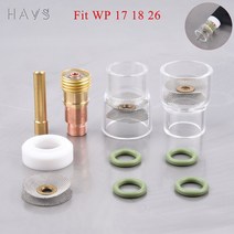 용접기 용접용품 12pcs tig 용접 12 파이렉스 유리 컵 키트 토치 wp17 18 26 스터비 콜렛 바디 가스 렌즈 세트, 1.6mm, 1.1.6mm - WP17 18 26