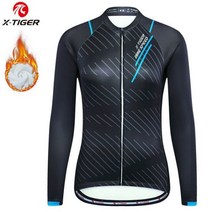 XTIGER 사이클링 저지 긴 소매 mtb 도로 자전거 셔츠 겨울 열 의류