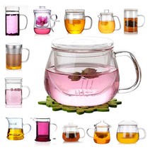 티머그 티인퓨저 차거름망 찻잔 유리티포트 티용품, 03_유리 다기/400ml(GTS25487)