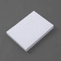10mm 컬러 원형 스티커 60매(화이트) 컬러스티커, 머슬드림 쿠팡 본상품선택
