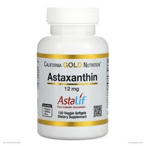 캘리포니아 골드 뉴트리션 California Gold Nutrition Astaxanthin 아스타잔틴 12mg 120정 1개