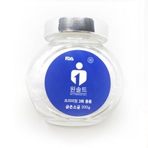 원솔트 FDA등록 99%순수소금 굵은소금 200g (유리병) 용융소금, 상세페이지 참조, 상세페이지 참조, 상세페이지 참조