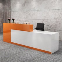 미니 카운터 북유럽 사무실 리셉션 데스크 뷰티 살롱 바 카운터 점원 상업 가구 심플 모던 컴퍼니 프런트, 14 120cm orange