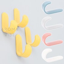 THCO12 다용도컬러후크 사무실가방걸이 벽부착고리, 회색