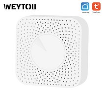 루버창 Tuya-WiFi 지능형 공기 가정부 측정기 6-in-1 품질 모니터 PM2.5/포름알데히드/TVOC/CO2/온도/습도