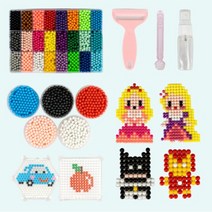 쁘띠앤맘 아쿠아워터비즈 7500알+부자재+도안100여종 풀패키지