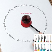 책상부착용볼펜 스톱펜 롤링펜 기념품볼펜 볼펜각인 클립펜 소량볼펜제작 볼포인트펜 홍보용볼펜제작 볼펜판촉물 탁상용볼펜 사무용펜, 스톱펜  1자루 0.7mm