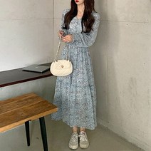 스트릿살롱 코렐 쉬폰 롱원피스