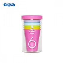 코멕스 피크닉컵 6P 세트 예쁜컵 다회용컵 머그컵 종이컵 유아컵