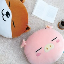 모찌라이독/모찌라이피그 얼굴쿠션 40cm (2종택1) 차량용 등쿠션 시바견 인형, 모찌라이독 얼굴쿠션