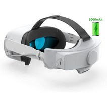 Smatree Elite Strap with 5000mAh Battery Compatible for Quest 2 Extra 23 Hours Double Your Playing T