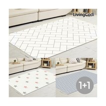 [리빙코디] 2개구성 다용도 리빙매트 100x200 / 발코니 거실 놀이방매트, 색상:08.리빙매트100-키튼 1+1