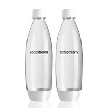 Sodastream 1l 탄산 음료 - SodaStream의 Fit to Source/Genesis 디럭스 메이커(트윈 팩)(흰색) -22877, 검은색