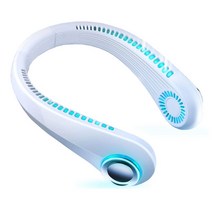봄앤 4세대 LED 넥밴드 무선선풍기 대용량배터리 핸디선풍기 목걸이선풍기 초경량선풍기, (할인) 1+1개 LED 넥밴드