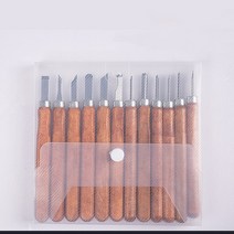 우드카빙키트 12pcs 나무 조각 치즐 나이프 도구 세트 DIY Woodcut 칼 목공 도자기 세라믹 클레이 예술 커, 02 Plastic bag