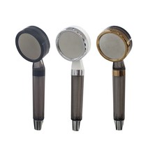 세라믹볼 정수 필터 샤워기 샤워헤드 골드 블랙 화이트, 1개