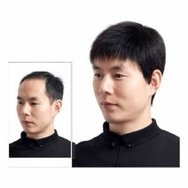 제이스토어 / 인모 중년 남자 통가발 짧은머리 자연스러운