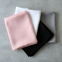 소잉홀릭 소폭 인견 무지 4색 천연꼰사 인견 천원단 여름 03403, 블랙