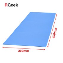 써멀패드 0.5 1 1.5 2 mm 써멀구리스 방열패드 맥북발열 rgeek 새로운 gpu cpu 방열판 냉각 전도성 실리콘 패드 열 패드, 크기 200x400mm, 두께 1mm