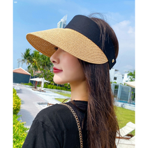 몰디브 배색 여름 썬캡