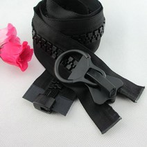 특대형 천막 플라스틱 지퍼 텐트 자크 지퍼 두꺼운 대형 자물쇠 잠금 장치, 블랙 220cm